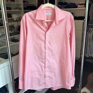 Eton Men’s Pink Contemporary Fit Button-Down Shirt